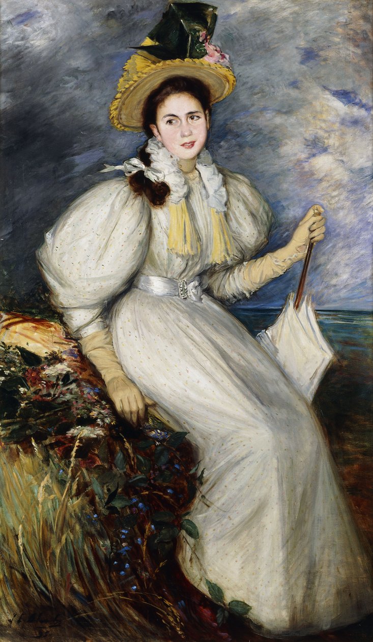 Genç Bir Kadının Portresi, 1895 by Jacques Emile Blanche