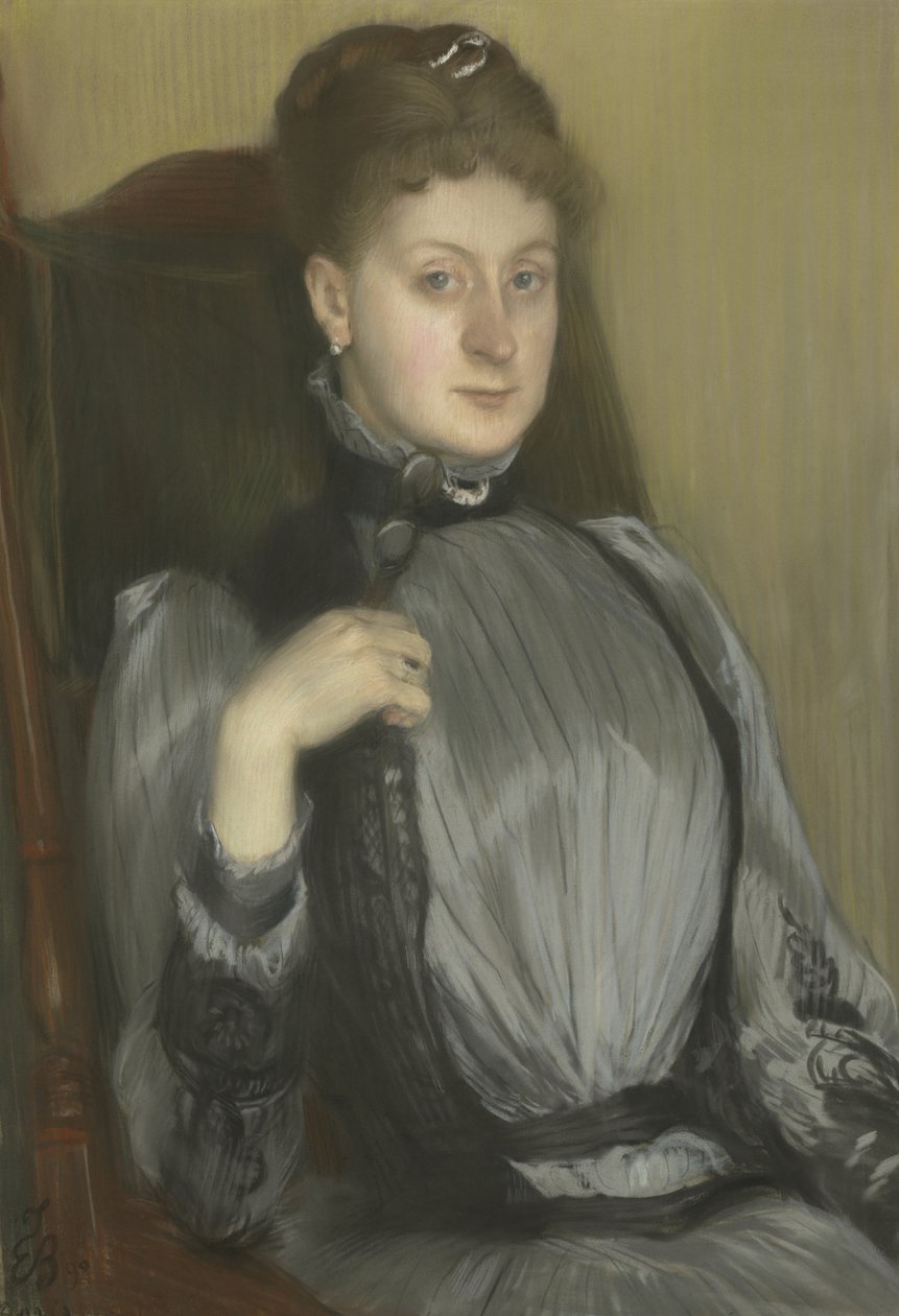 Bir kadının portresi, 1890 by Jacques Emile Blanche
