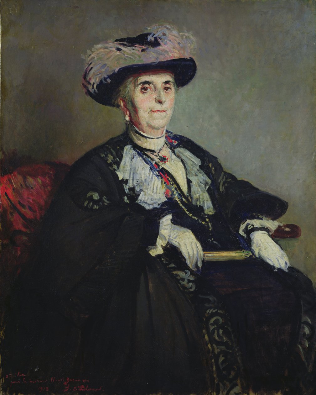 Madam Henri Germain'in portresi için ikinci çalışma, 1913 by Jacques Emile Blanche
