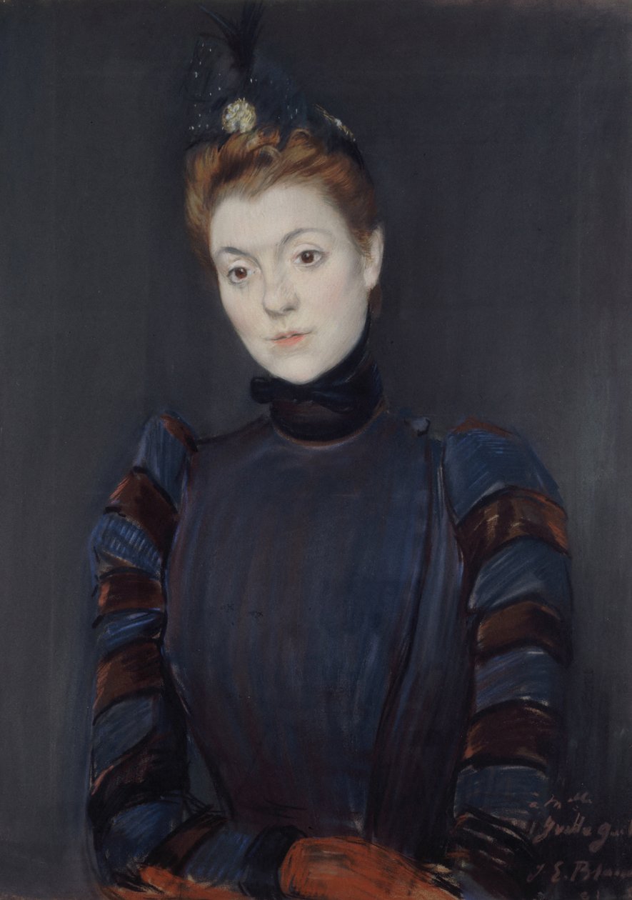 Yvette Guilbert, 1891. by Jacques Emile Blanche