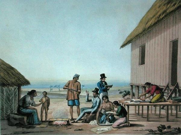 Agagna, Guam: Lerouge ve Choubard tarafından oyulmuş 