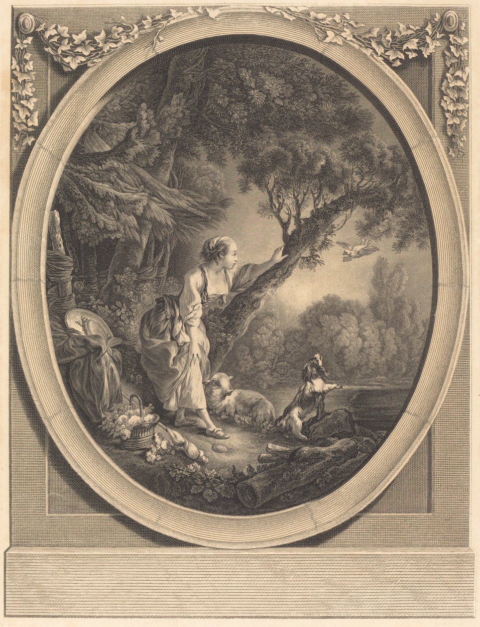 Kuryenin Gelişi by Jacques Firmin Beauvarlet after François Boucher