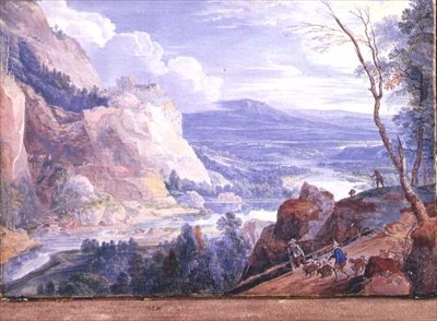Bir Köpek Sürüsü ile Avcı by Jacques Fouquieres