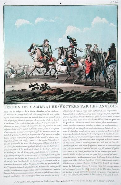 Cambrai toprakları İngilizler tarafından saygı görüyor, Jean Baptiste Morret (fl.1790-1820) tarafından kazınmış by Jacques Francois Joseph (after) Swebach