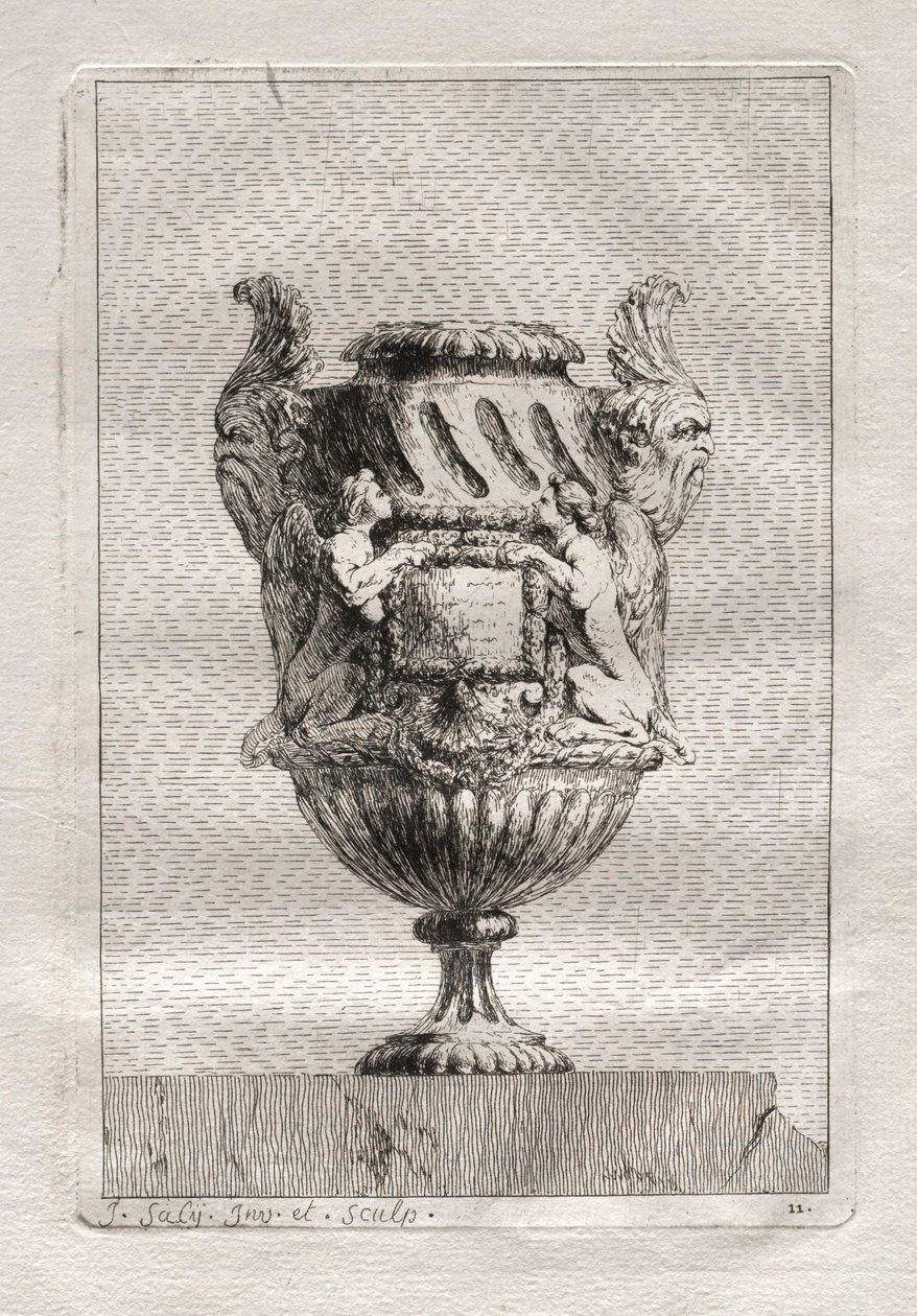 Vazo Takımı: Levha 11, 1746. by Jacques Francois Joseph Saly