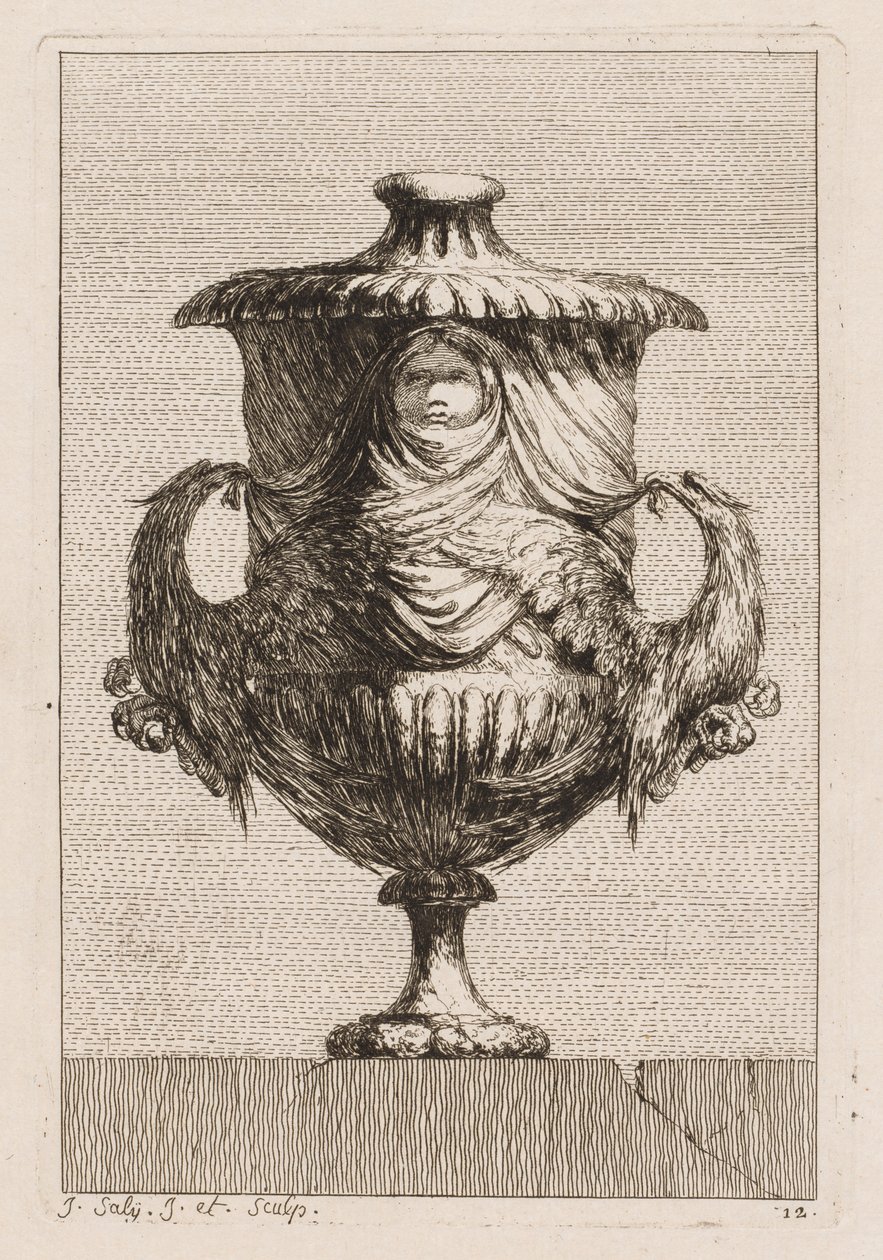 Vazo Takımı: Levha 12, 1746. by Jacques Francois Joseph Saly
