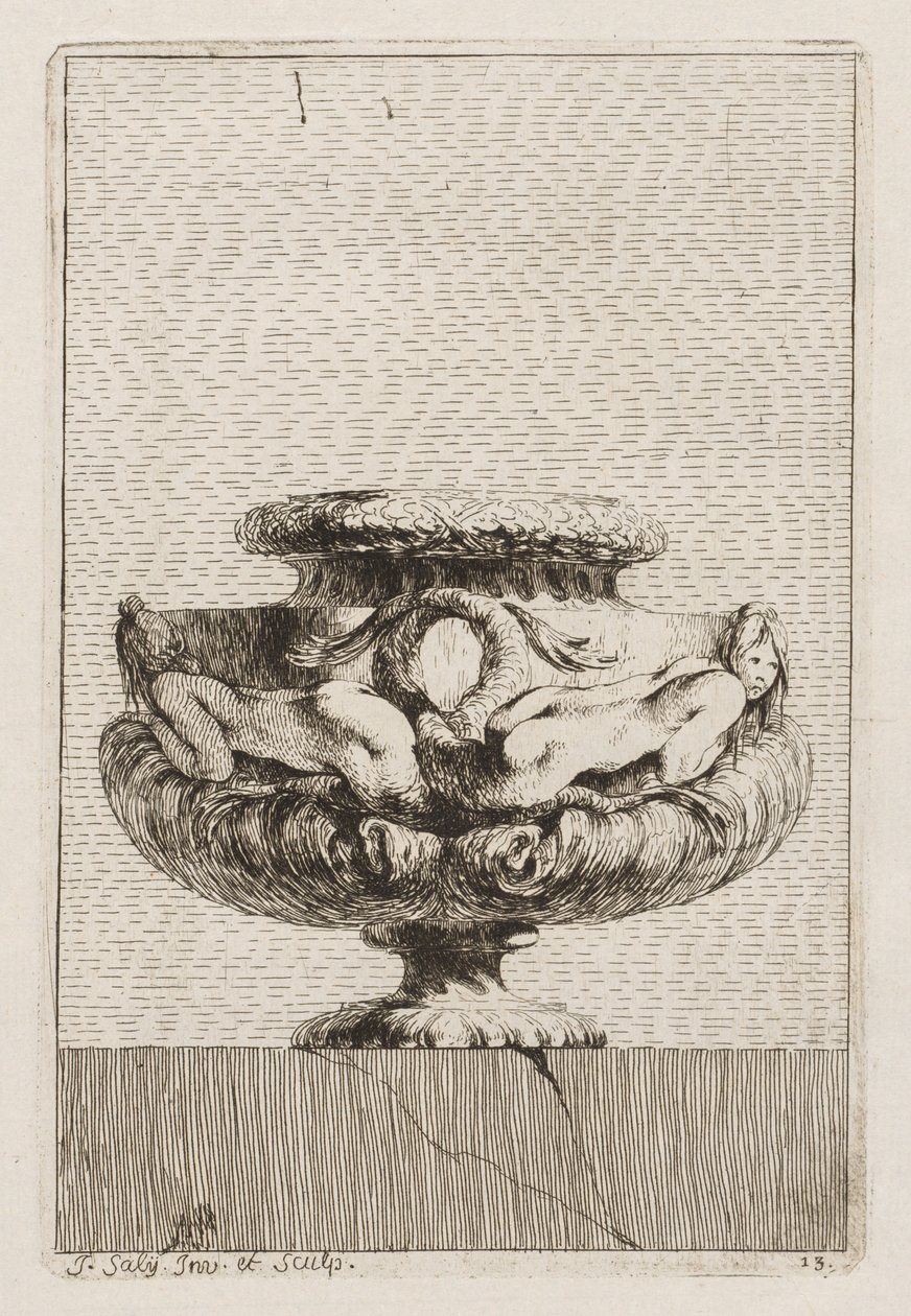 Vazo Takımı: Levha 13, 1746. by Jacques Francois Joseph Saly
