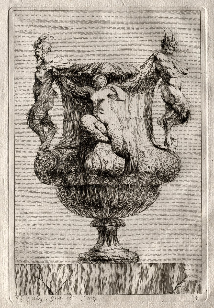 Vazo Takımı: Levha 14, 1746. by Jacques Francois Joseph Saly