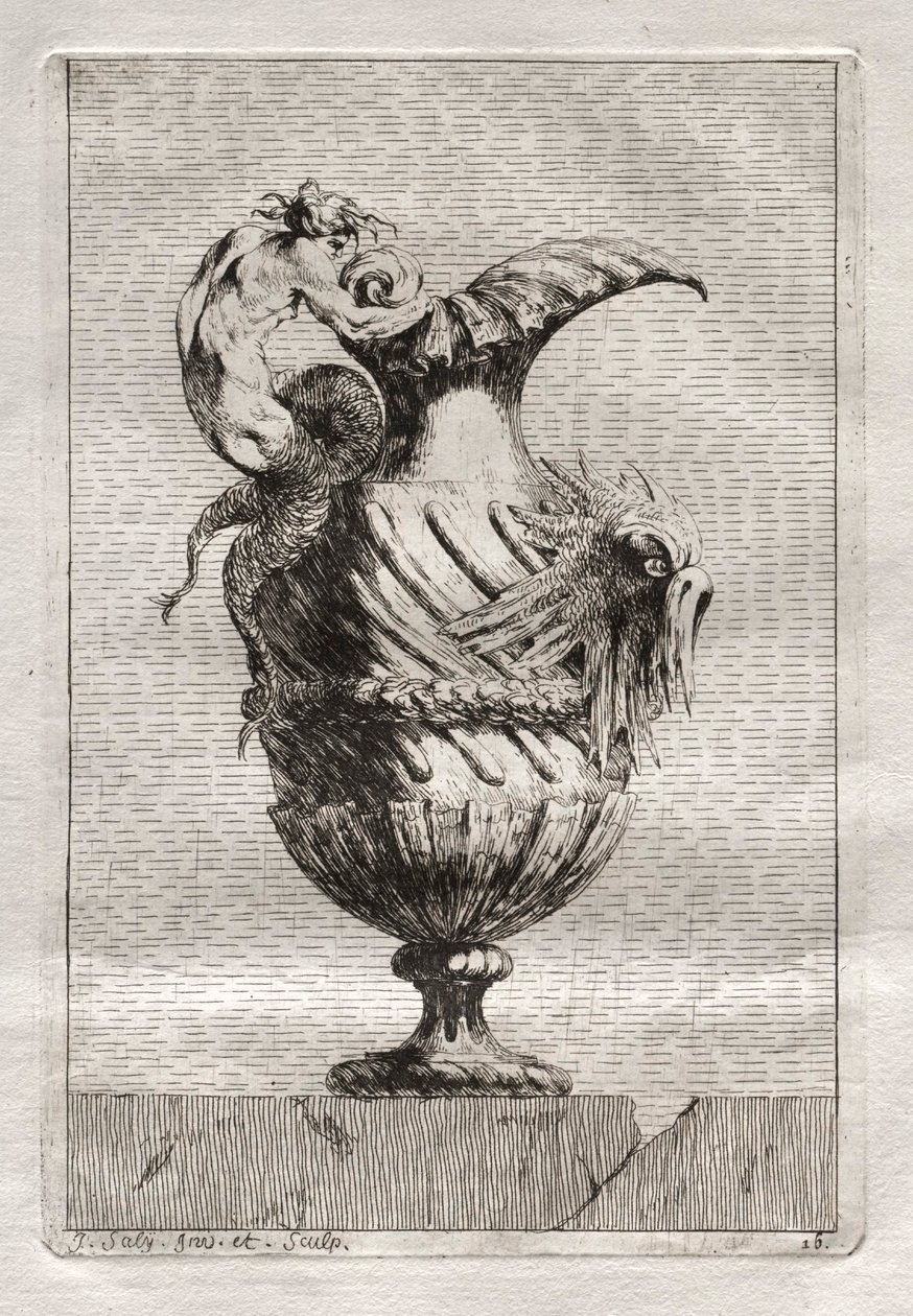 Vazo Takımı: Levha 16, 1746. by Jacques Francois Joseph Saly