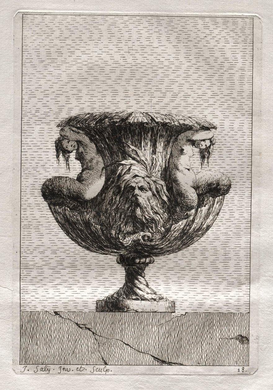 Vazo Takımı: Levha 18, 1746. by Jacques Francois Joseph Saly