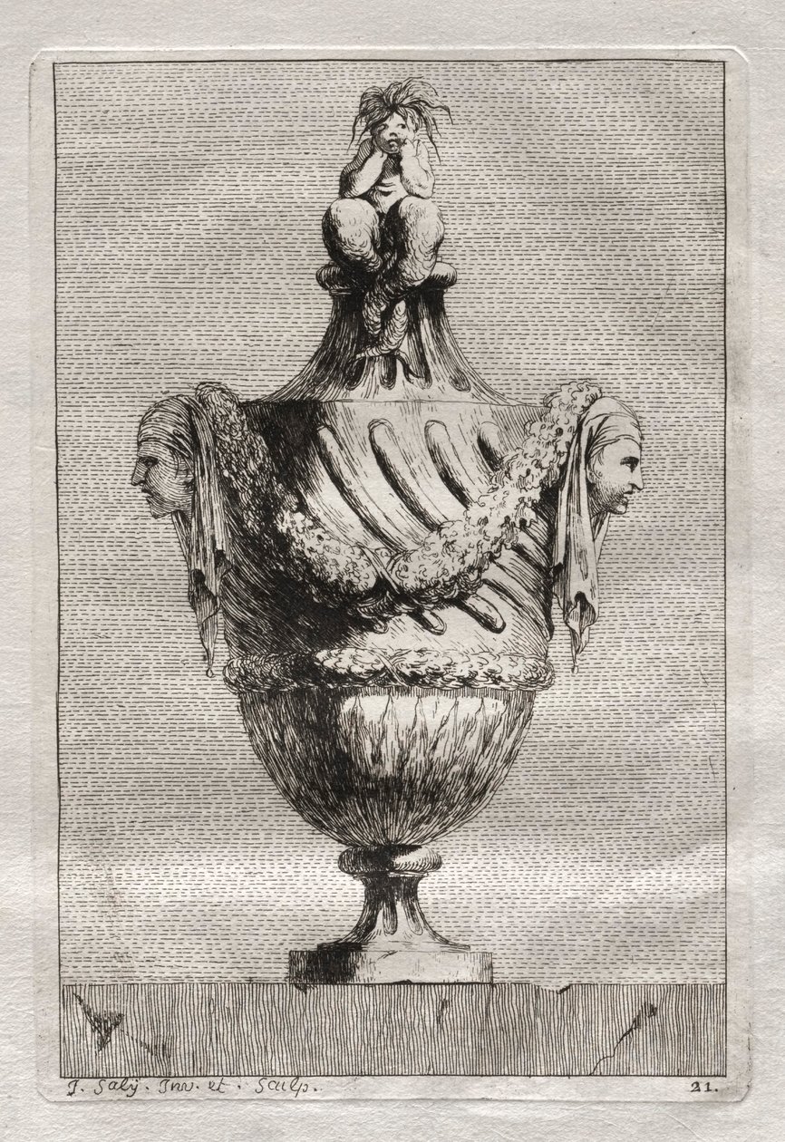 Vazo Takımı: Levha 21, 1746. by Jacques Francois Joseph Saly