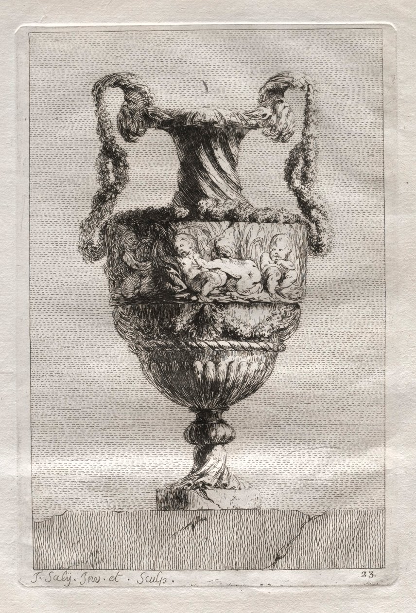 Vazo Takımı: Levha 23, 1746. by Jacques Francois Joseph Saly