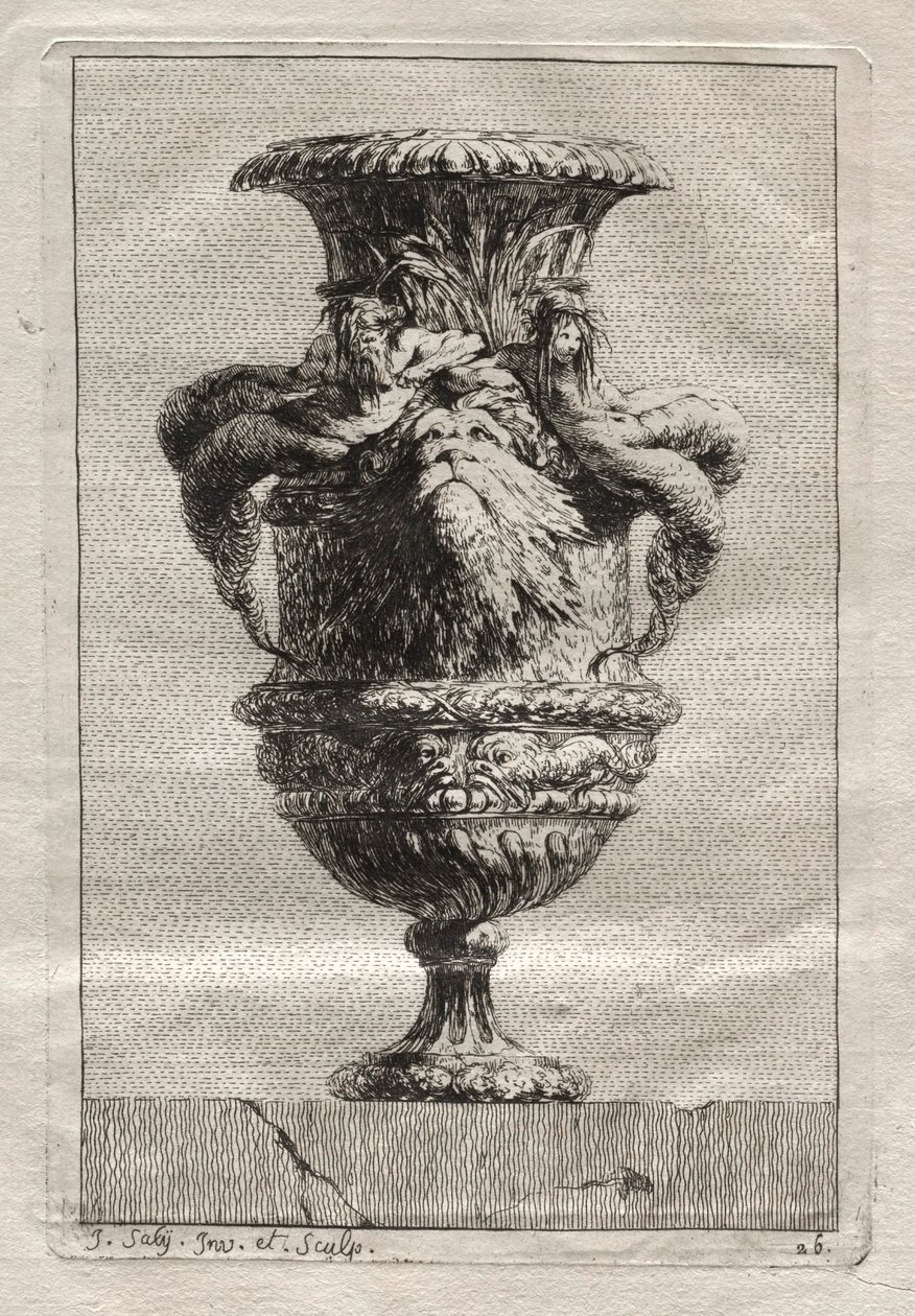 Vazo Takımı: Levha 26, 1746. by Jacques Francois Joseph Saly