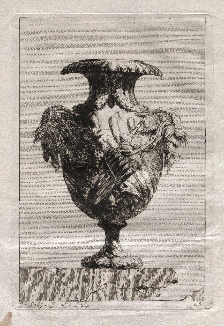Vazo Takımı: Levha 28, 1746. by Jacques Francois Joseph Saly