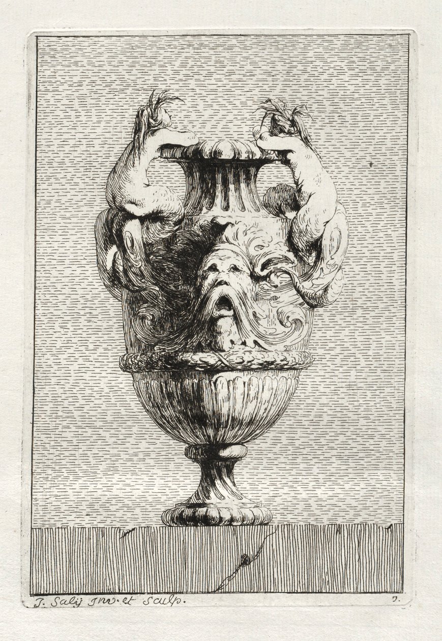 Vazo Takımı: Levha 7, 1746. by Jacques Francois Joseph Saly