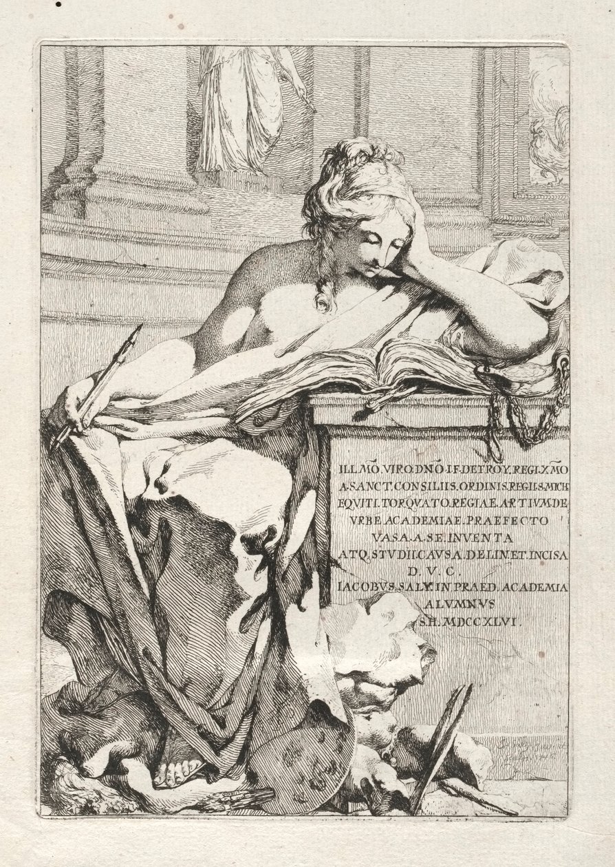 Vazo Takımı: Başlık Sayfası, 1746. by Jacques Francois Joseph Saly