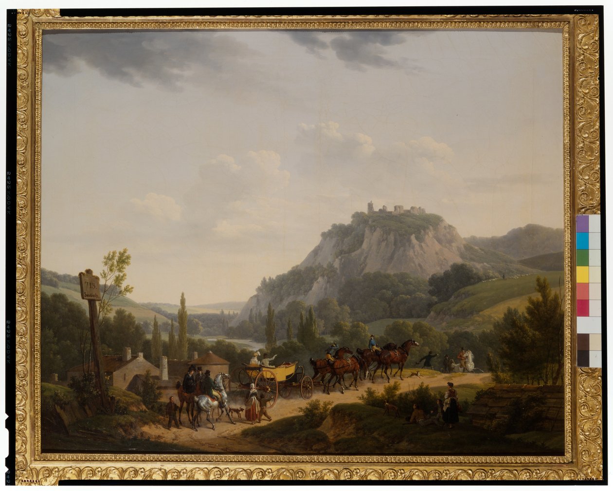 Bir Manzarada Bir Grup Gezgin by Jacques Francois Joseph Swebach
