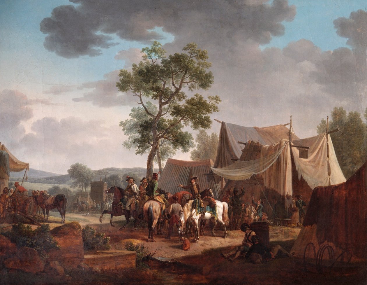 "Bir Kamp", 1796 by Jacques Francois Joseph Swebach