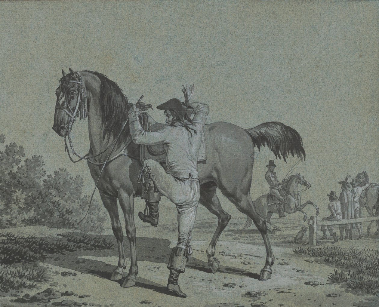 At Binen Adam, . by Jacques Francois Joseph Swebach