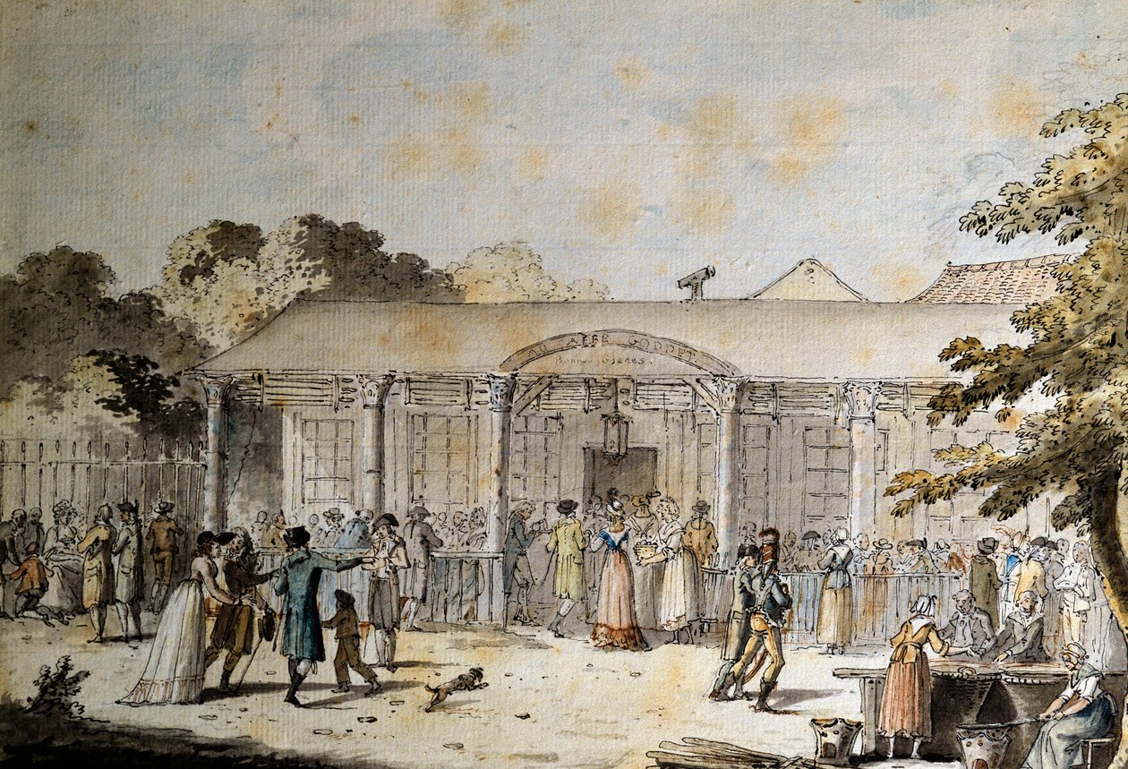 Konsolosluk zamanında Cafe Goddet (veya Godet), Boulevard du Temple