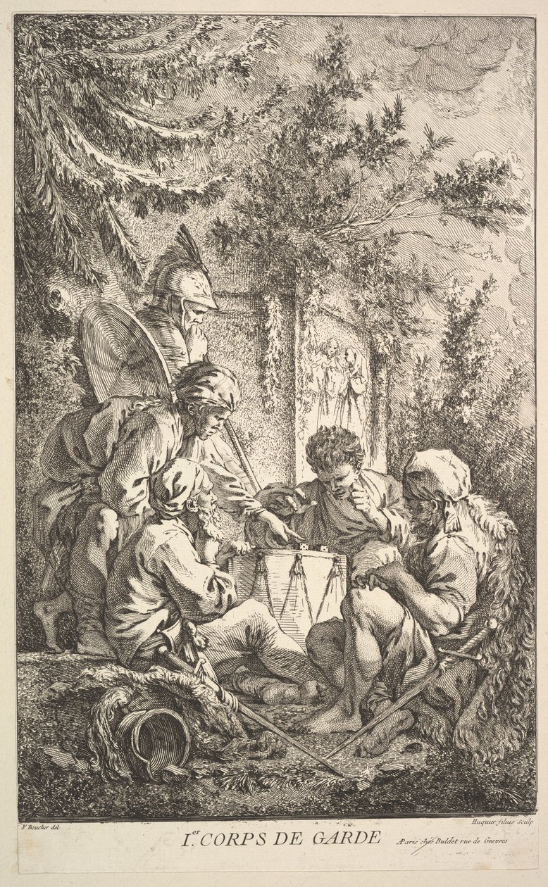Birinci Muhafız Odası, ca. 1754. by Jacques Gabriel Huquier