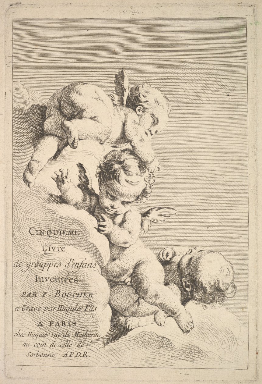 Frontispiece, 18. yüzyılın ortalarından sonlarına. by Jacques Gabriel Huquier