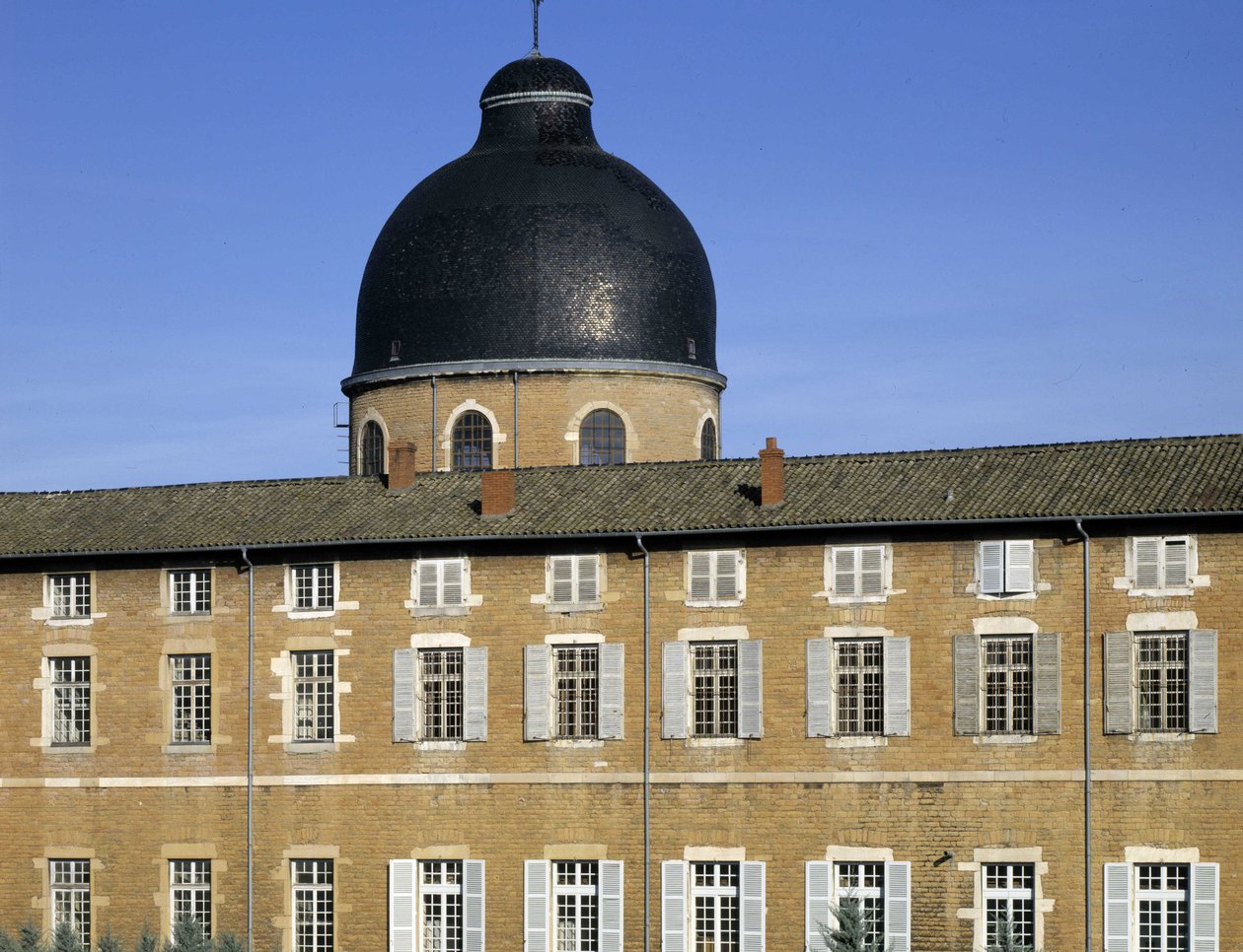 Barok mimarisi: Mimar Jacques Germain (Jacques-Germain) Soufflot (1713-1780) tarafından Hotel Dieu