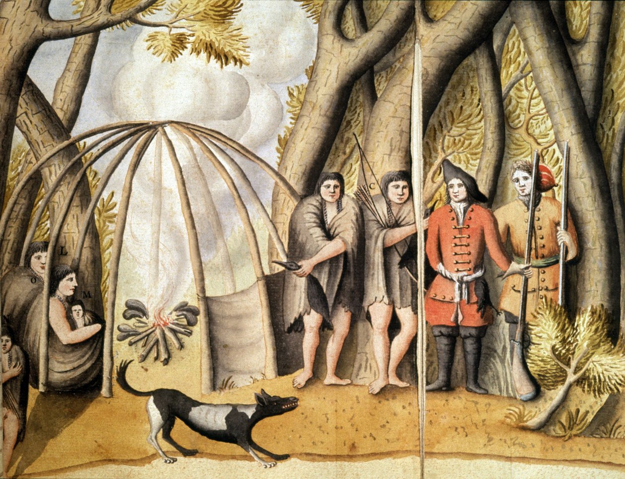 Macellan Detroit Kızılderilileri by Jacques Gouin de Beauchesne