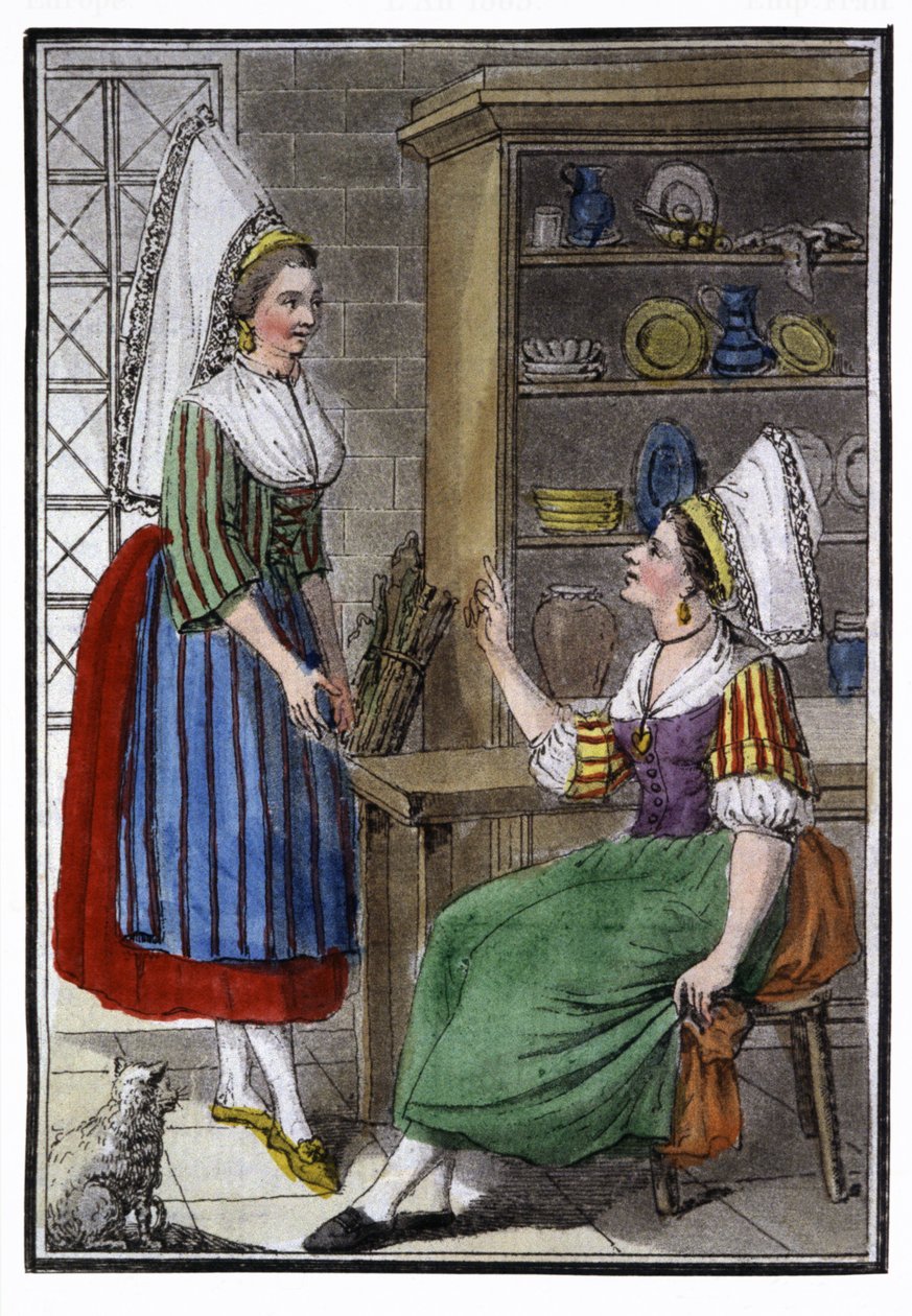 Normandiya'nın köylü kadınları by Jacques Grasset de Saint Sauveur