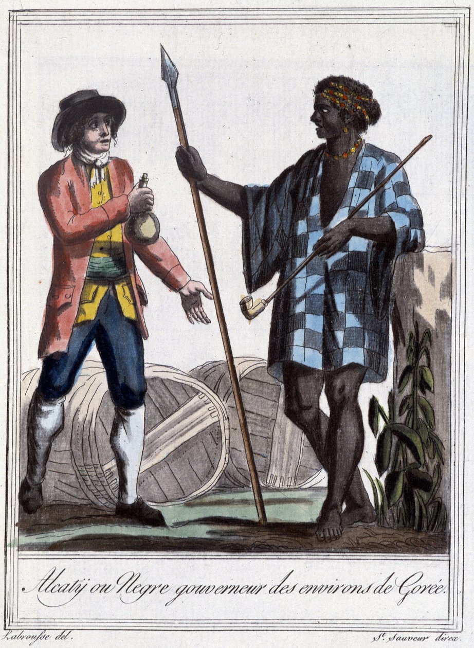 Gorée çevresinin Alcaty veya negre valisi - “” Seyahat Ansiklopedisi”nde” pr Grasset St Sauveur, Paris by Jacques Grasset de Saint Sauveur