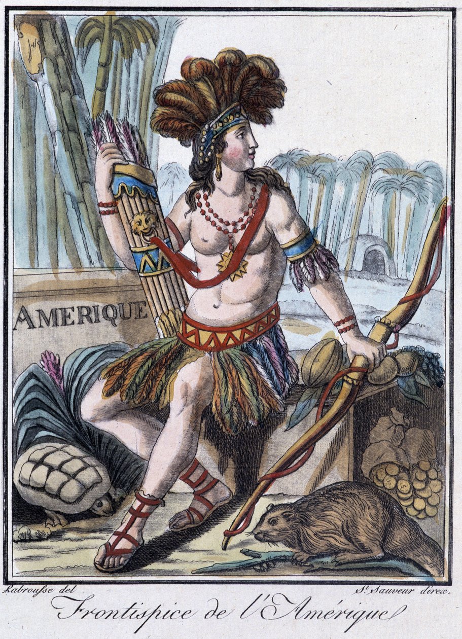 Frontispice of America - Grasset St Sauveur