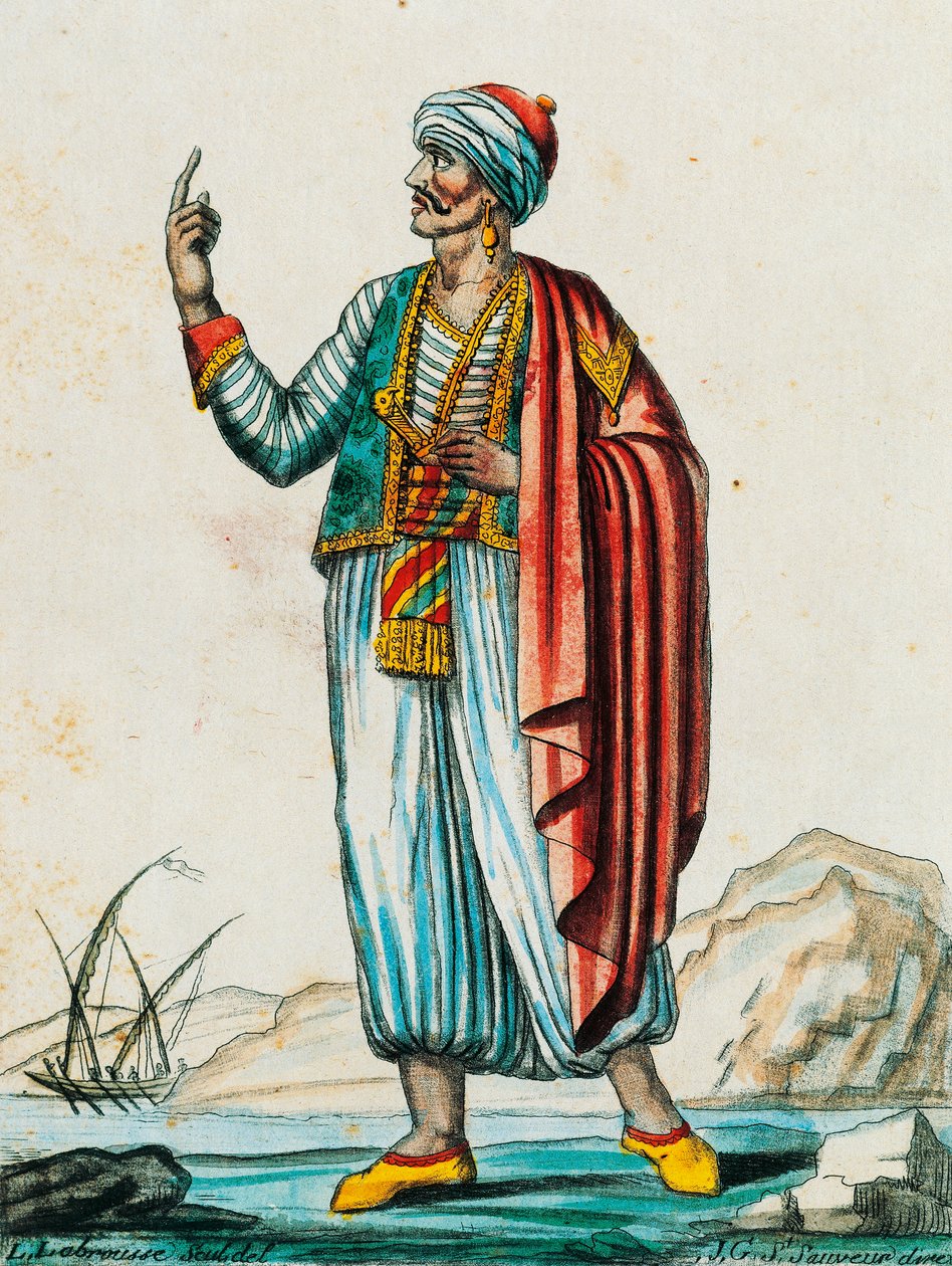 Barbar ve Müslüman devletlerden erkek kostümü, Labrousse