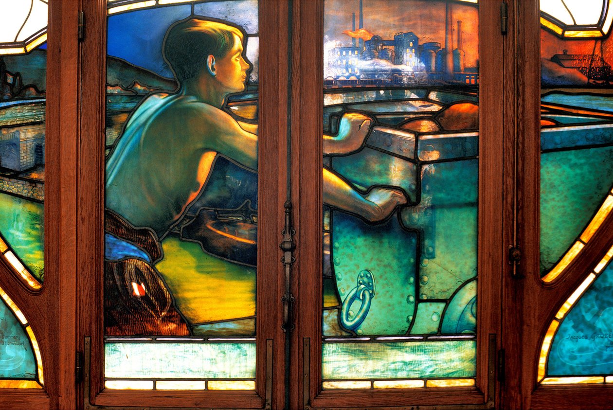 Nancy (bölüm 54), Art Nouveau, Ticaret ve Sanayi Odası, Vitray pencereler, Jacques Gruber (1870-1936) by Jacques Gruber