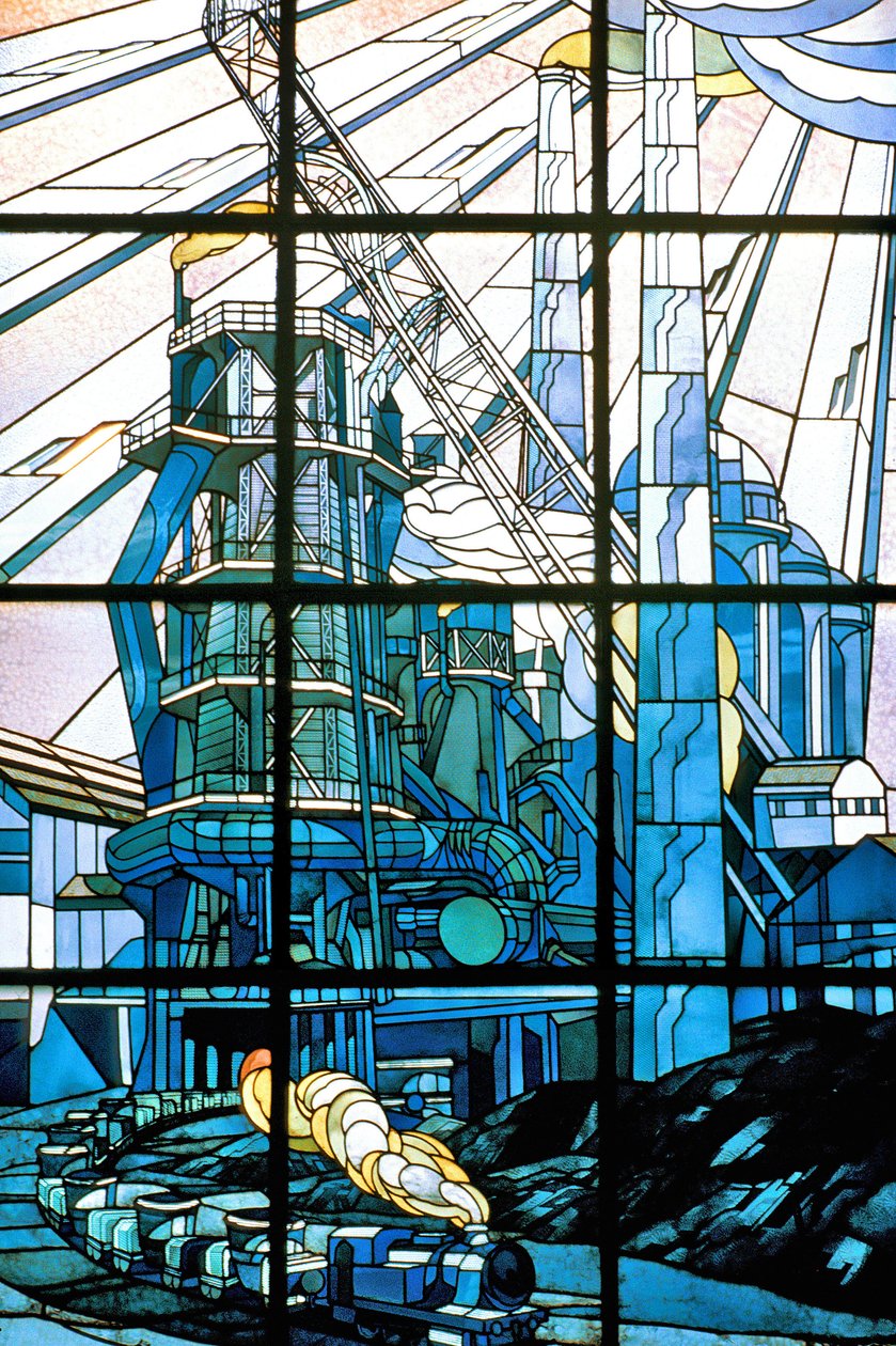 Nancy (bölüm 54), Art Nouveau, Vitray pencereler Jacques Gruber (1870-1936), Pont a Mousson'un koltuğunda, av. de la kurtuluş by Jacques Gruber