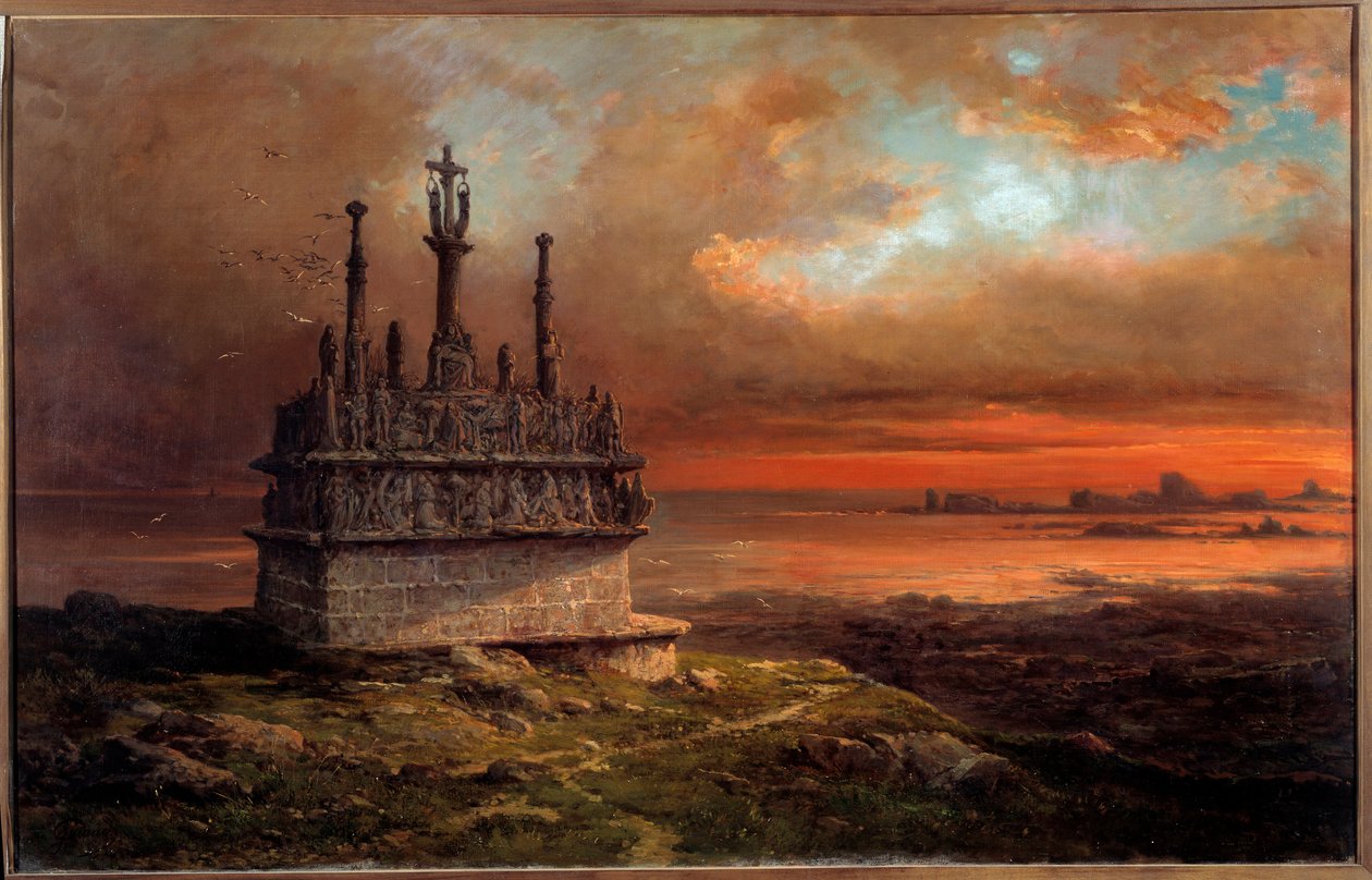 Gün Batımında Tronoen Calvary