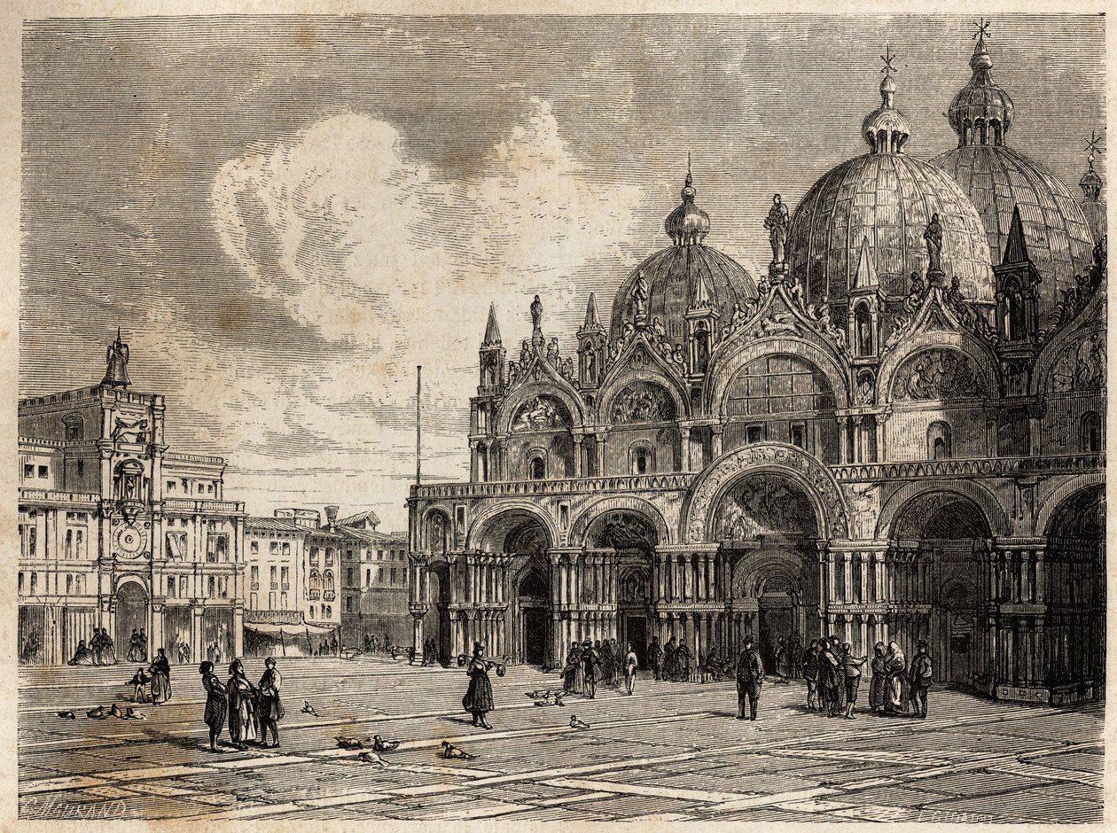 Meydan ve St. Mark (Saint Mark) kilisesi, Jacques Guiaud (1810-1876), Adalbert de Beaumont