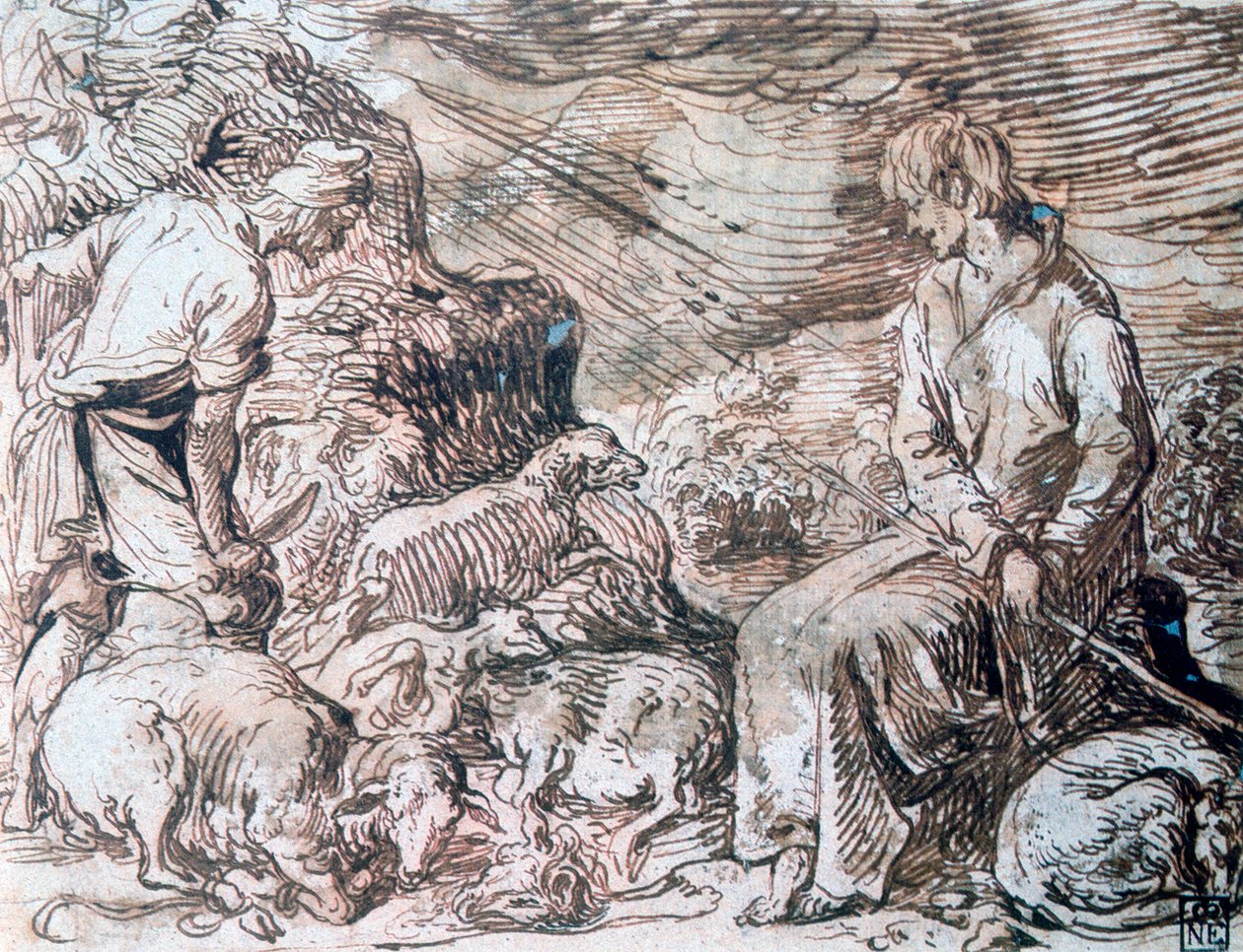 Hipokrat ve Demokritos, c1584-1629 by Jacques II de Gheyn