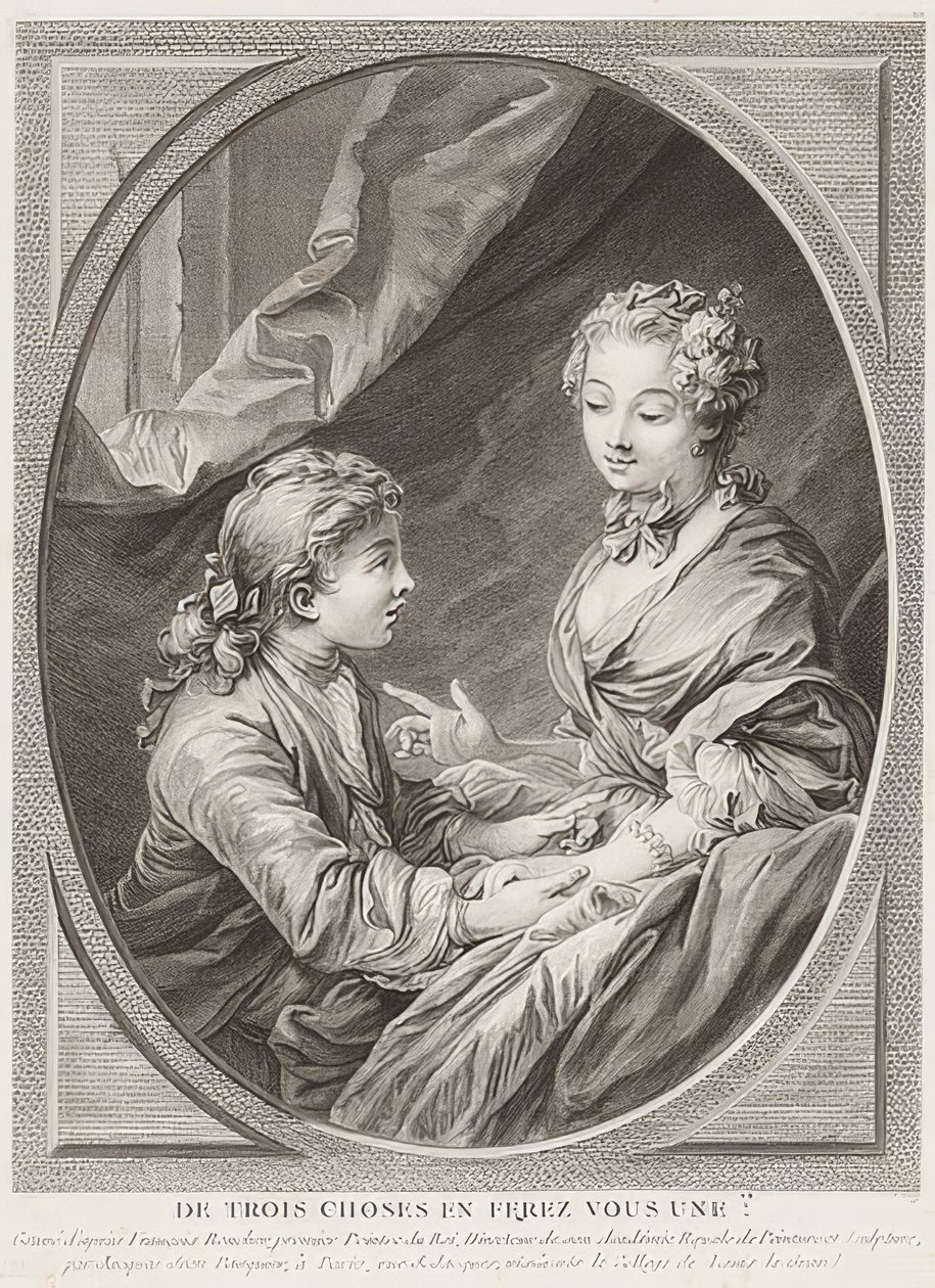 Üç şeyden birini yapacak mısın? 1768 by Jacques Jean Pasquier
