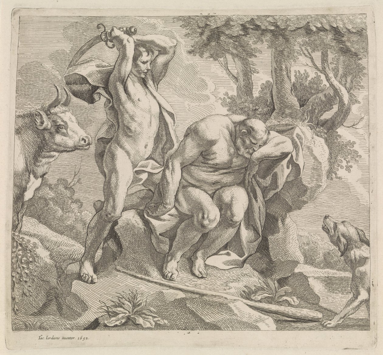 Merkür ve Argus by Jacques Jordaens