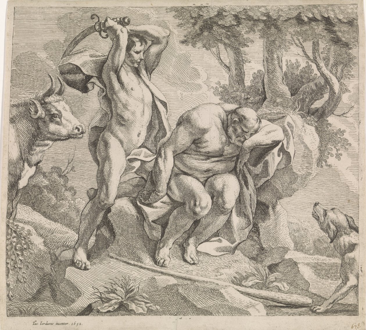 Merkür ve Argus by Jacques Jordaens