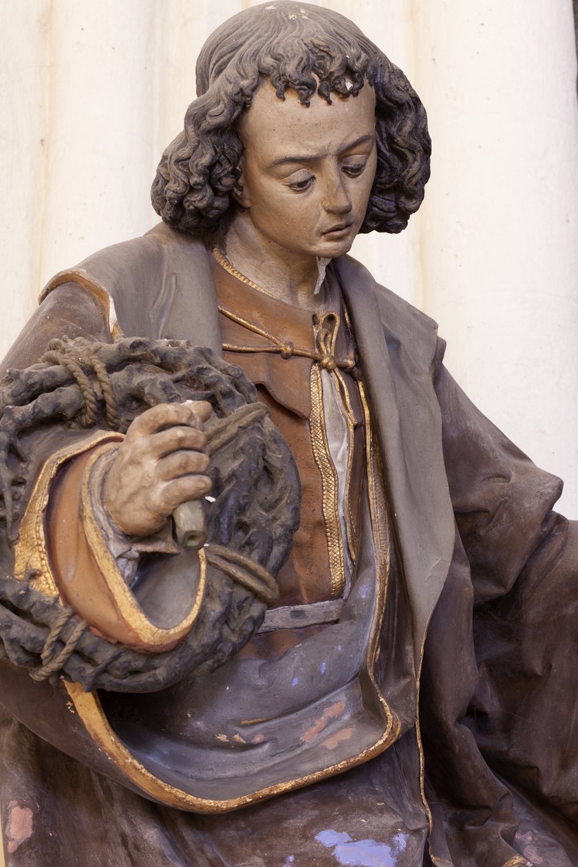 Aziz John the Evangelist (boyalı sıva) by Jacques Jubert