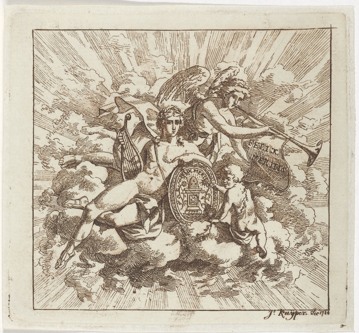 Felix Meritis üzerine alegorik kompozisyon by Jacques Kuyper