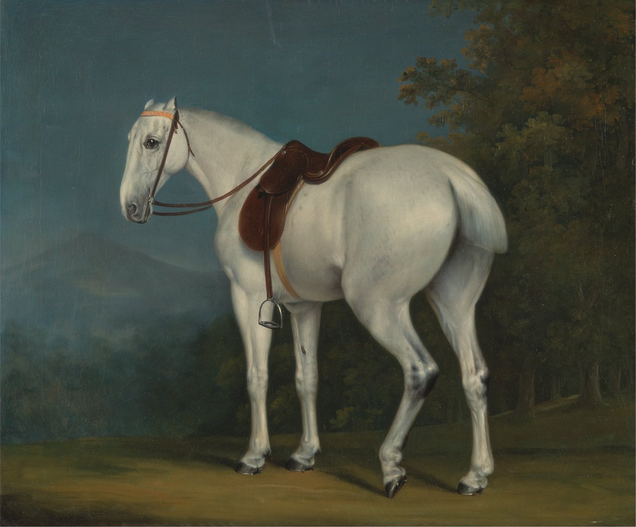 Bir Leydinin Gri Avcısı by Jacques Laurent Agasse