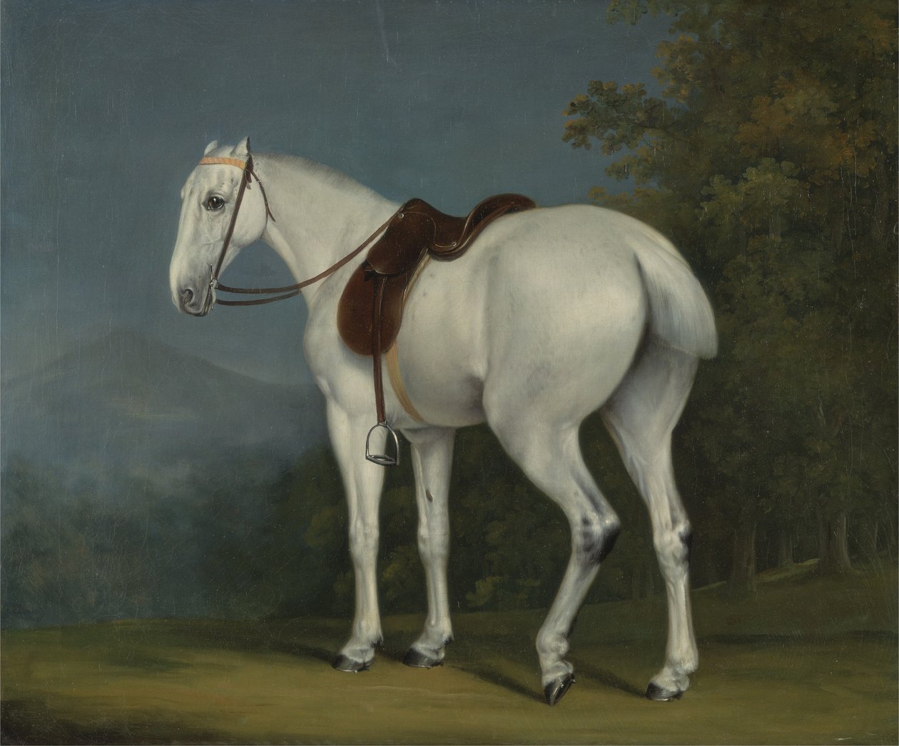 Bir Hanımın Gri Avcısı, c.1806 (tuval üzerine yağlı boya) by Jacques Laurent Agasse