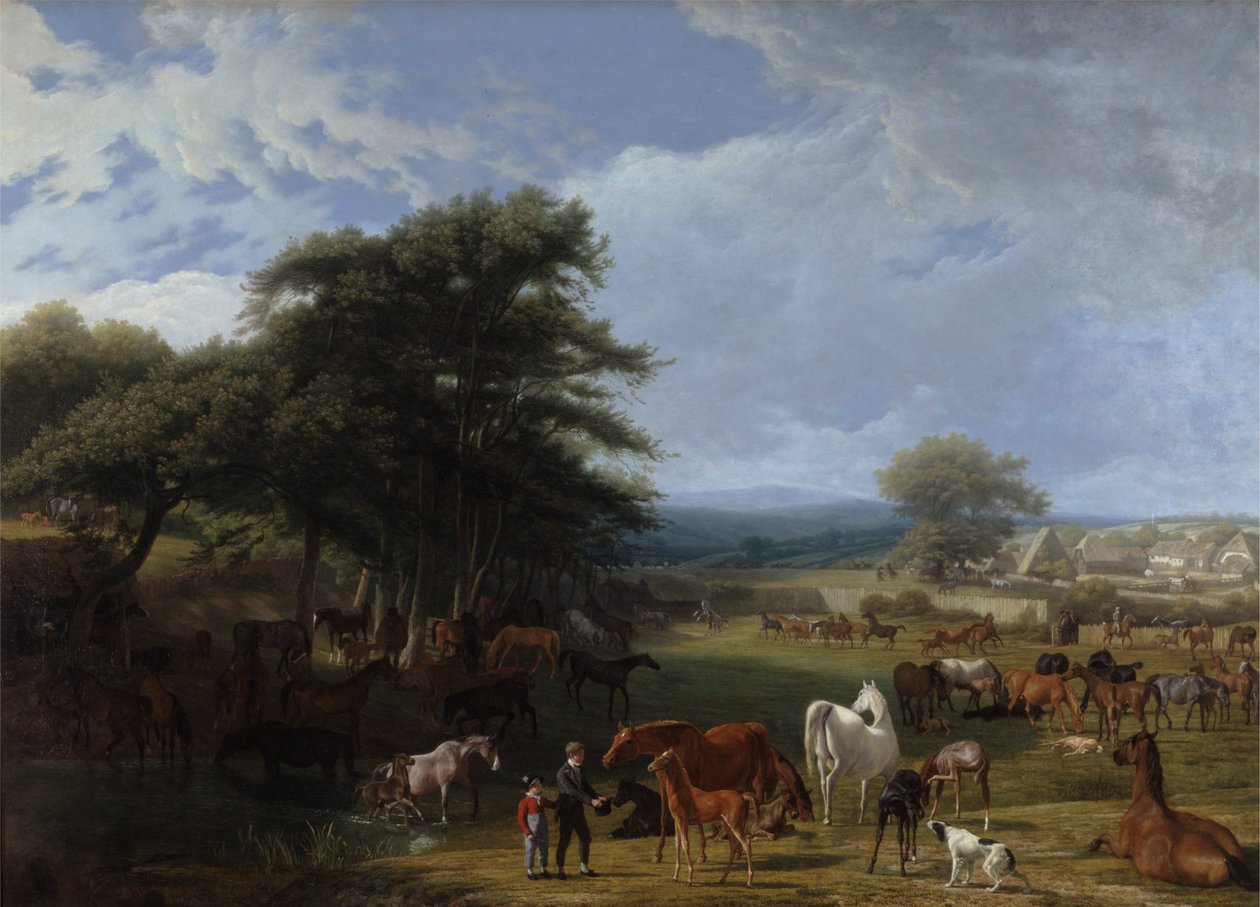 Lord Rivers'ın Hara Çiftliği, Stratfield Saye by Jacques Laurent Agasse