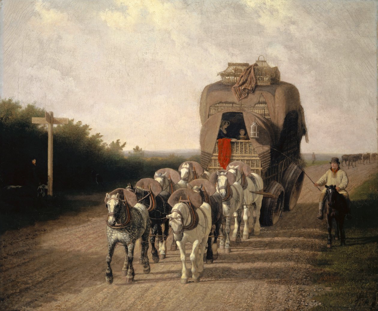 Ludlow Taşıyıcı-Koç, 1801 by Jacques Laurent Agasse