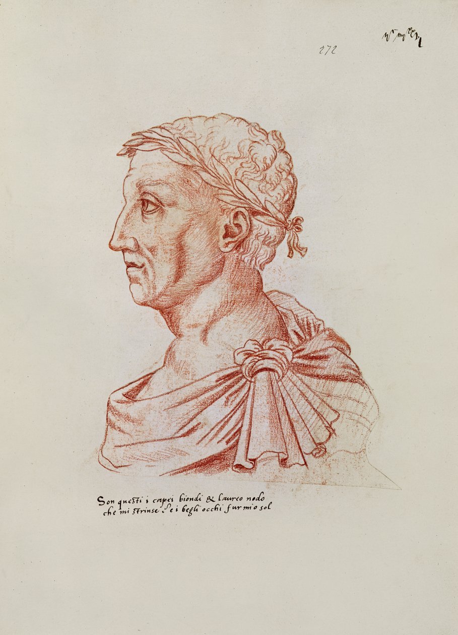 Ms.266 fol.271 v Petrarch (1304-74), 