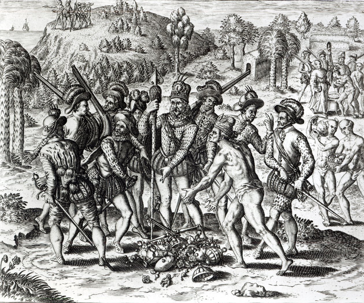 Theodor de Bry (1528-98) tarafından kazınmış 