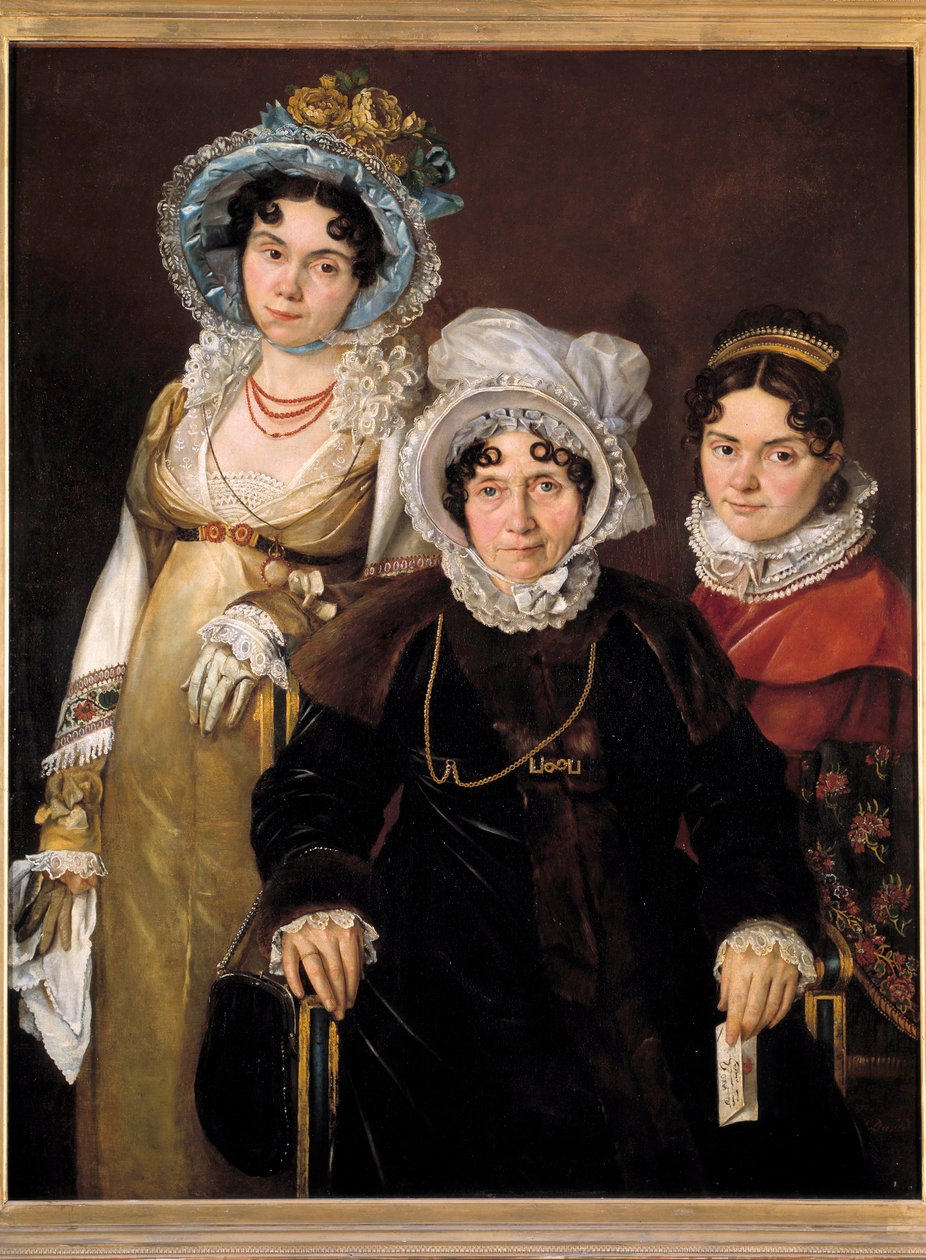 Madam de Tangry ve kızlarının portresi (Isabelle Rose van Tieghem, Anselme Morel de Tangry
