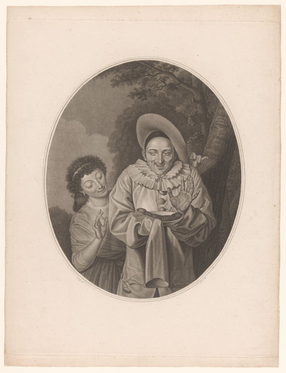 Pierrot en kötüsüyle tanıştı by Jacques Louis Copia
